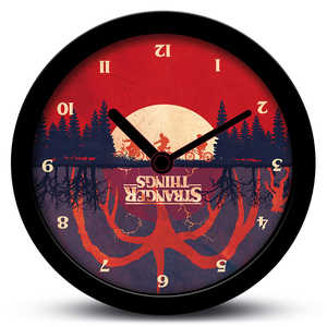 Horloge analogique silencieuse à affichage inversé, style Stranger Things, pour salon - Product Image 2