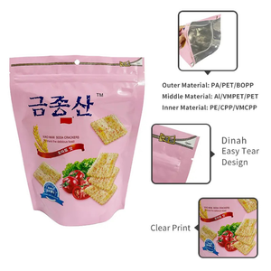 Emballage pour en-cas, sachet debout mat avec encoche de déchirure - Matériau laminé PET/PE, ouverture facile à déchirer, fabriqué au Vietnam - Product Image 6
