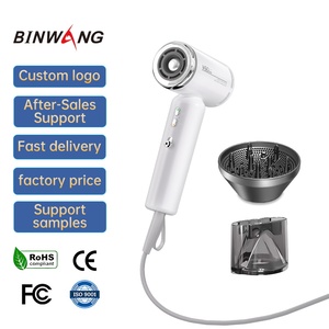 Sèche-cheveux Binwang avec prise EU, 100 millions d'ions négatifs, 1400W, haute puissance, haute vitesse, mini, léger, pour voyage - Product Image 2