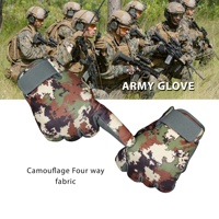 Gants tactiques en cuir avec paume rembourrée pour le paintball professionnel, la randonnée, la sécurité et les impacts.
