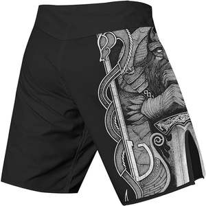 MMA Shorts by Waseem Impex Custom OEM No GI Shorts for Men and Women High Quality Stretch Mixed Martial <b>Arts</b> Shorts - Product Image 2