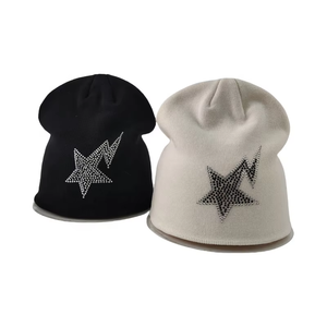 Manufacturer <b>Men</b> Plain <b>Black</b> No Cuff Gorros Jacquard <b>Beanie</b> Cap Custom All Over Logo Knitted Jacquard Fashion Winter <b>Beanie</b> - Product Image 6