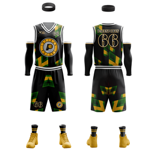 Ensembles d'uniformes de basket-ball Dernière vente en gros personnalisée hommes uniforme de basket-ball ensemble confortable vêtements de basket-ball personnalisés - Product Image 3