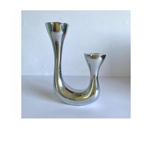 Bougeoirs modernes en fonte d'aluminium, bougeoirs en aluminium massif, bougeoir moderniste, bougeoir de décoration pour la maison, nouveauté - Product Image 5