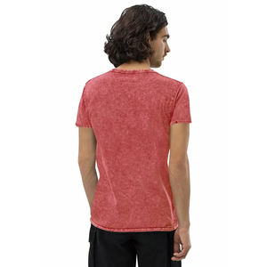 Camisetas Personalizadas Algodón Lavado Ácido Camisetas Peso Pesado Gran Tamaño Serigrafiado Cuello Redondo Camisetas Hombres - Product Image 6