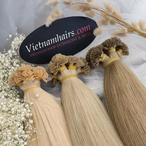 2025ต่อผมบริสุทธิ์จากเวียดนามปลายแบนหนังแท้แบบเต็มปลายเรียบวาดคู่ - Product Image 1