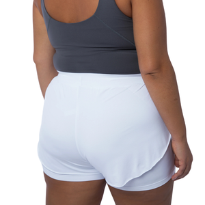 Shorts Deportivos de Talla Grande con Paneles de Malla, Cintura Alta, Transpirables, para Gimnasio, Entrenamiento, con Ajuste Cómodo y Elástico - Product Image 2