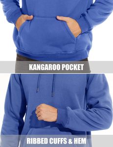 Offre Spéciale OEM vente en gros sweats à capuche d'hiver 220GSM tissu polaire anti-boulochage impression de transfert chandails unisexes colorés pour hommes - Product Image 3