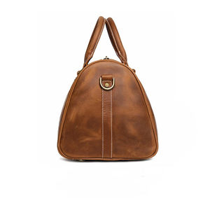 Bolsa de lona marrón de alta calidad para hombre 2024 Bolsa de viaje de gran capacidad con diseño OEM ODM a la venta ahora - Product Image 2