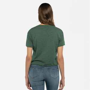 BB401W camiseta 50/50 Poly/algodón mujeres camisetas acanalado básico manga corta Camiseta - Product Image 3