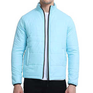 Último estilo chaqueta hecha a medida para hombre chaqueta acolchada ligera Color sólido impermeable chaquetas de hombre transpirables - Product Image 4