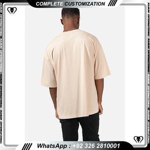 Custom <b>Heavyweight</b> O-Neck <b>T</b> <b>Shirt</b> for <b>Men</b> Plus Size Oversized Quick Dry Light Breathable with Drop Shoulders Logo Print Fitness - Product Image 6