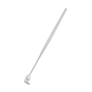 Écarteur chirurgical pour plaies et trachées, grande courbe, 165 mm (6,12 po), 3 branches, profondeur de coupe 7,5 mm, largeur 10 mm - Product Image 3