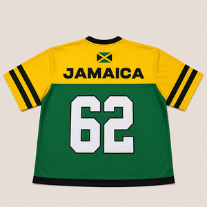 Maillot de football américain surdimensionné personnalisé, maillot de sport pour le jour du match, maillot sublimé style hip-hop, vêtements d'équipe à marque privée - Product Image 3