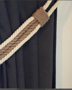 Thick Jute Rope <b>Curtain</b> Tieback-Shabby <b>Ties</b>-Nautical Decor-Industrial Holdbacks - Twisted Jute Rope - Product Image 2