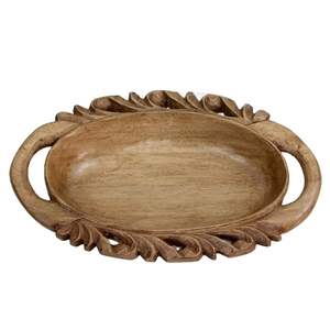 Forme de poisson vernissage bois lisse toucher sensation usine approvisionnement direct servant plateau en bois pour boisson - Product Image 5