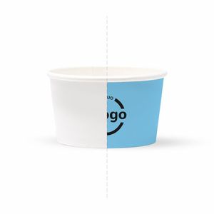 แก้วกระดาษคราฟท์สองชั้นขนาด 200 มล. ย่อยสลายได้ พิมพ์โลโก้ตามสั่ง - Product Image 2