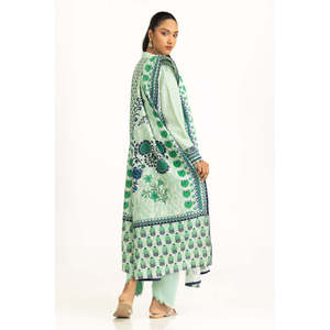 Traje de Verano de 3 Piezas en Viscosa Khaddar Estampada IUSTKSD-1387 - Product Image 6