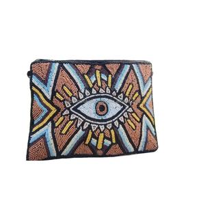 Sacs à main de soirée élégants en perles de style bohème pour femmes, fabriqués à la main en Inde, sacs à bandoulière pour le shopping et les fêtes, sacs messagers bohèmes - Product Image 6