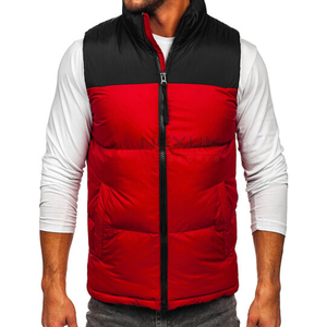 Chaleco acolchado brillante sin mangas de invierno Chaqueta con logotipo personalizado Chalecos acolchados impermeables de burbuja brillante para hombre a un precio razonable - Product Image 1