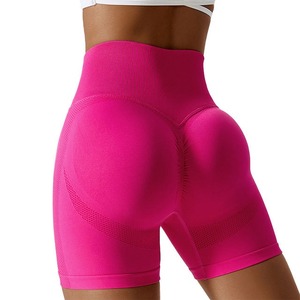 Shorts de Yoga Deportivos para Mujer, Transpirables, para Entrenamiento, Correr, Elásticos, de Cintura Alta, Tipo Bermuda - Product Image 2