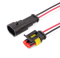 Cáp điện ô tô chuyên nghiệp DJ7021 AMP 1.5 chống nước, đầu nối đực cái, dây dẫn chống nước