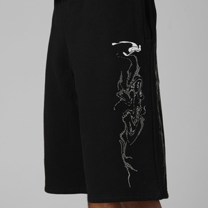 Shorts de sport décontractés en jersey de coton éponge multicolores pour hommes, shorts de basket-ball - Product Image 4
