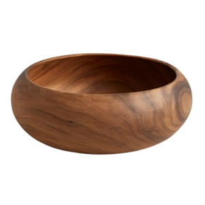 Ensaladeras de madera de mango con diseño moderno hechas a mano para servir arroz de grado alimenticio para restaurante con logotipo personalizado para mesa de comedor de cocina - Product Image 1