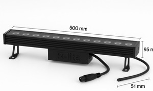 500MM Haute Puissance Mono LED Linéaire Rondelle Murale Lumière 20W 30W 1800K-6500K 230V Éclairage Extérieur - Product Image 2