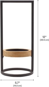 Impresionante portavelas votivo Portavelas de metal y madera ecológico de primera calidad a un precio al por mayor asequible - Product Image 3