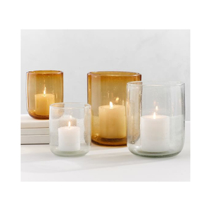 Nueva llegada diseño moderno simple sembrado vela de vidrio votivo de proveedor indio - Product Image 4