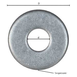 Rondella piatta in acciaio inox A2 M 4 - 1,0 X 12 X 4,3 mm - Product Image 1