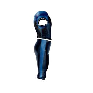 Ensemble d'uniformes de football américain bleu marine et noir personnalisé Techniques imprimées à manches courtes respirantes - Product Image 6