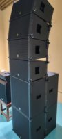 Sistema de matriz de línea duradero portátil para salón de bodas Iglesia Single 10 pulgadas Lineal Single 18 pulgadas Subwoofer 8Ohm Neodimio activo