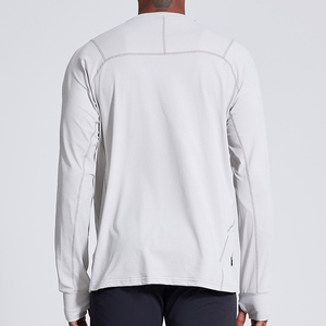 Chemises de sport à manches longues pour hommes avec trou pour le pouce, de qualité, confortables et respirantes, avec poche - Product Image 4