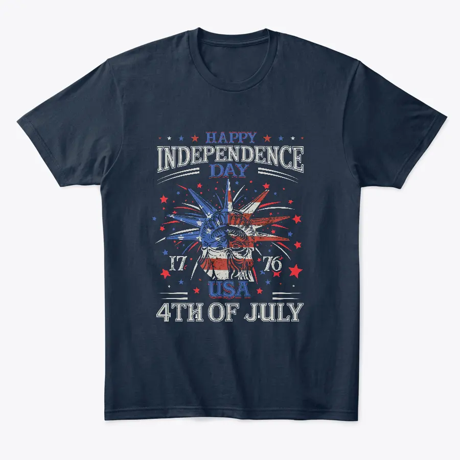 Wholesale High Quality Premium Style 4Th Of July t Shirt 100% cotton American Independence Day Design Men T Shirts Manufacture