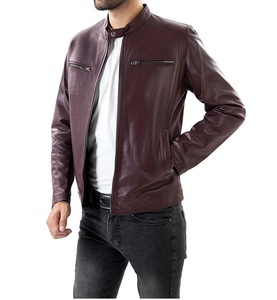 Meilleures ventes de veste en cuir véritable de rue haute pour hommes, au meilleur prix de gros, de couleurs différentes - Product Image 1