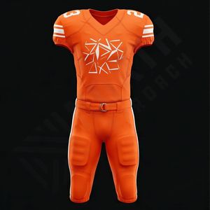 Uniforme de football américain personnalisable en vrac, design de couleur personnalisé, coton et polyester respirant, imprimé, prix compétitif, vêtements d'équipe - Product Image 1