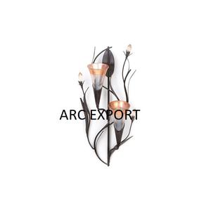 Gold <b>Shade</b> Set of 2 Different Size Wall Hanging <b>Candle</b> Holder Decoration <b>Candle</b> Holder New Designer Decorating New <b>Candle</b> Holder - Product Image 2