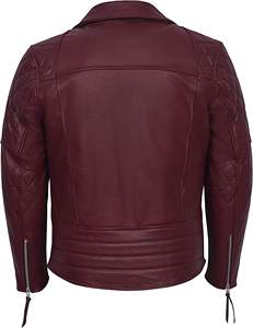 Chaqueta de Motocicleta Unisex de Cuero, Resistente al Viento, Tallas Personalizadas, Calidad Estándar Internacional, Ajuste Estadounidense, Producción al por Mayor - Product Image 6