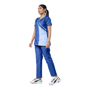 2026 Best Design High Quality Short Sleeve Nursing <b>Scrubs</b> Suits Comfortable Canvas Customized Unisex Hospital <b>Scrub</b> <b>Uniforms</b> - Product Image 4
