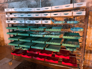 Taburete de laca con forma de cúpula, mesa auxiliar moderna de alto brillo, taburete contemporáneo para interiores, para sala de estar, dormitorio, mueble decorativo - Product Image 5