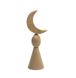 Decoración de Ramadán de madera hecha a mano rústica con textura pulida diseñada para espacios patrimoniales y ceremonias al aire libre - Product Image 3
