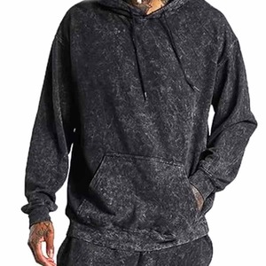 Chándal Deportivo Lavado al Ácido para Invierno, Técnicas de Impresión Personalizadas, Talla Grande, con Capucha, para Hombre - Product Image 5