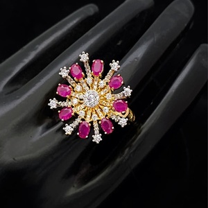 Elegant Trendy Best Quality <b>Gold</b> Finish Stylish <b>Ring</b> For Function And Party Wedding Wear Collection For Women And Girls For Wear - Product Image 1