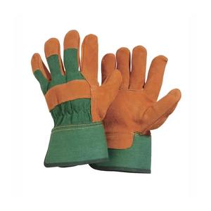 Custom Logo Cow Split Leather Working <b>Gloves</b> Working Canadian <b>Rigger</b> <b>Gloves</b> Leather <b>Gloves</b> From Pakistan - Product Image 6