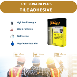 Adhesivo para Azulejos LOVARA C1T, Mortero a Base de Cemento, Fuerte, Duradero, Ecológico, para Uso Interior, Bolsa de 25 kg, 12 Meses - Product Image 3