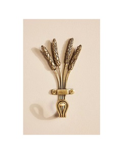 Antique finished brass <b>wall</b> <b>hooks</b> <b>for</b> vintage home entryway organization and decorative <b>wall</b> mounted <b>coat</b> hanging solution - Product Image 4