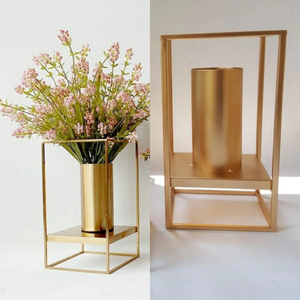 Conjunto de jarrón de Metal dorado moderno, con estilo, encantador, superventas, macetas grandes, decoración de jardín para el hogar, diseño de Navidad, uso en el suelo al aire libre - Product Image 4