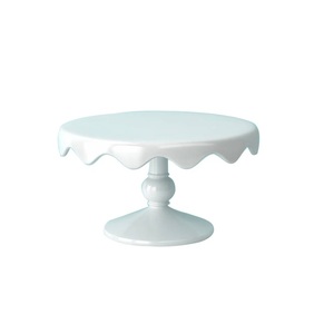 Soporte para servir pasteles de estilo americano con forma redonda para decoración de fiestas de cumpleaños o bodas, con acabado en polvo blanco al precio más bajo. - Product Image 1